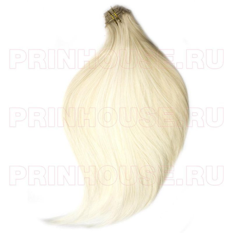 Фото Волосы на заколках искусственные термо блондин №266TAО светлый кончик - магазин  "Домик Принцессы"