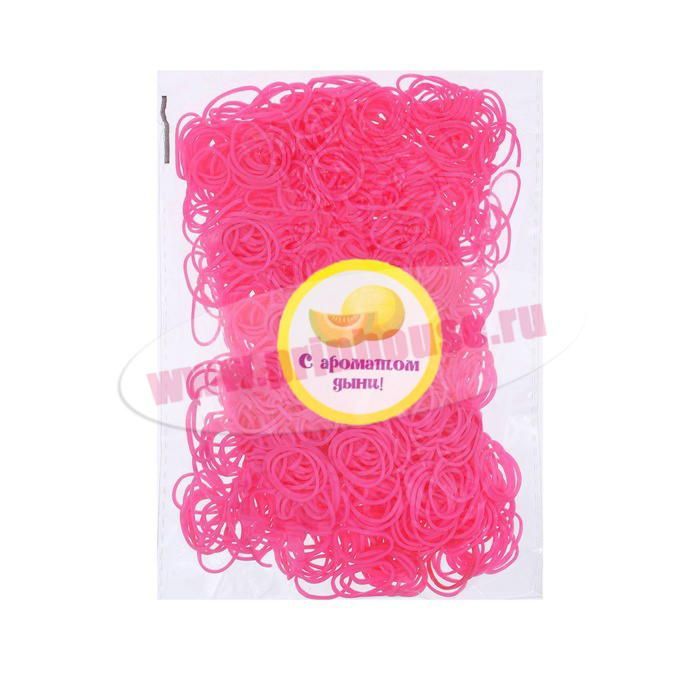 Фото Набор резинок для волос с ароматом дыни цвет розовый - магазин  "Домик Принцессы"