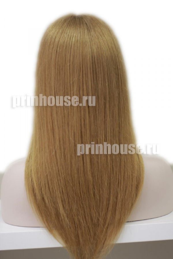 Фото Натуральный парик из славянских волос длинный без челки цвет медный - магазин  "Домик Принцессы"