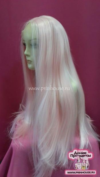 Фото Парик искусственный на сетке цвет розовый - магазин  "Домик Принцессы"