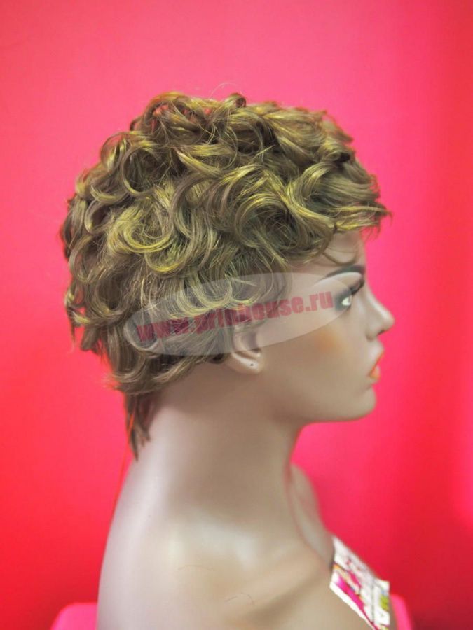Фото Парик из натуральных волос короткая стрижка на сетке цвет 12 - магазин  "Домик Принцессы"