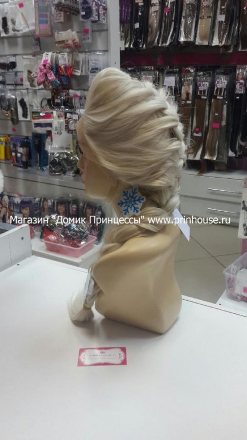 Фото Парик блонд на сетке принцесса Эльза - магазин  "Домик Принцессы"