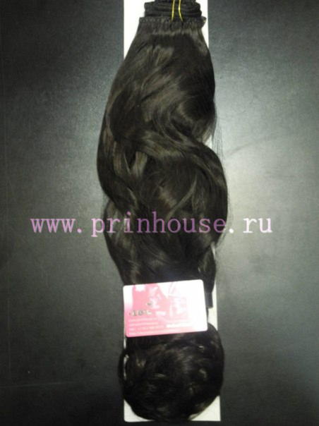 Фото Волосы искусственные канекалон термо на заколках 8 лент 65см локоны Цвет 2О темный шоколад - магазин  "Домик Принцессы"