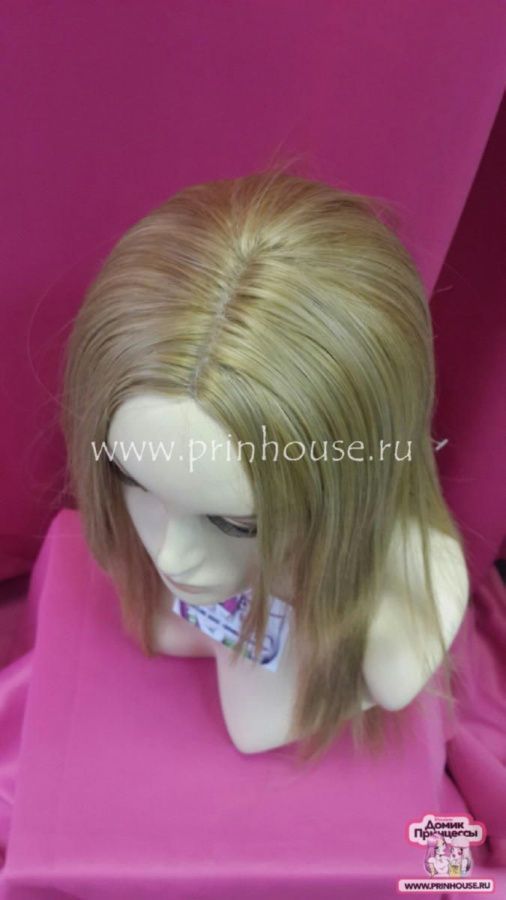 Фото Парик термо с прямым пробором и стильной филировкой Цвет 24B блонд - магазин  "Домик Принцессы"
