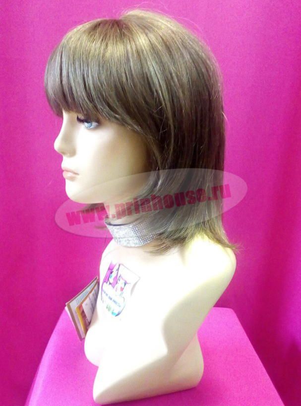 Фото Парик моно простриженное длинное каре из натуральных волос цвет 12н24 - магазин  "Домик Принцессы"