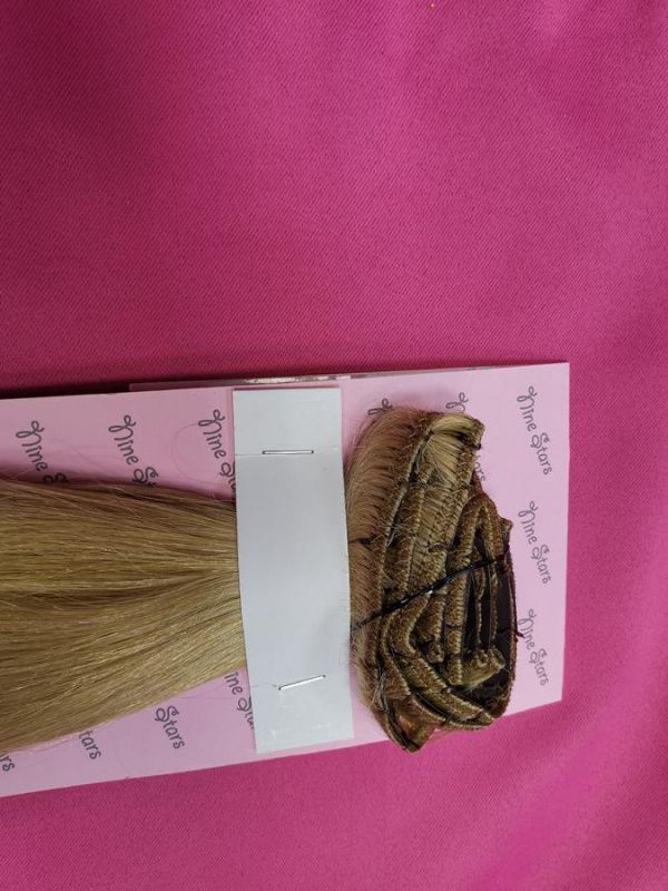 Фото Натуральные волосы на заколках люкс 60см 120 грамм цвет 22 - магазин  "Домик Принцессы"