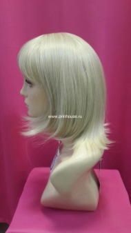 Фото Парик термо удлиненное каре перламутровый блонд с челкой - магазин  "Домик Принцессы"