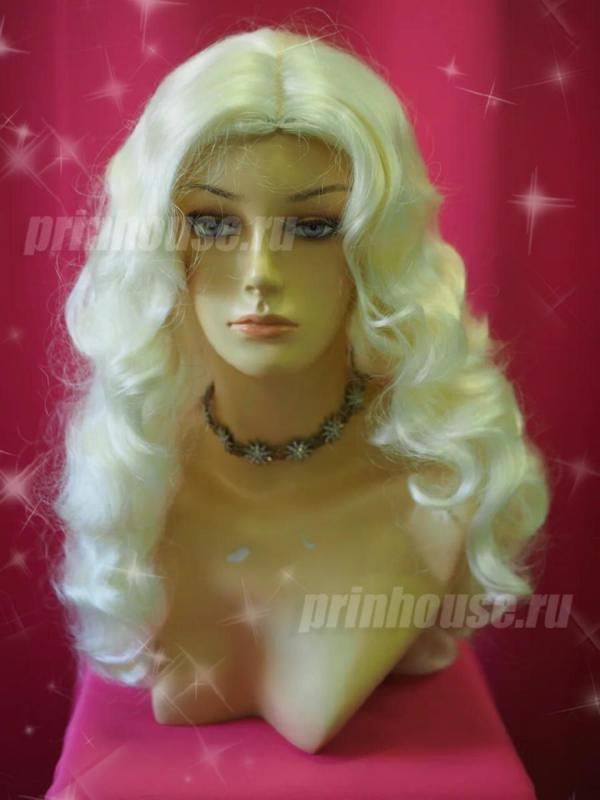 Фото Парик искусственный локоны длинный блонд 613A - магазин  "Домик Принцессы"