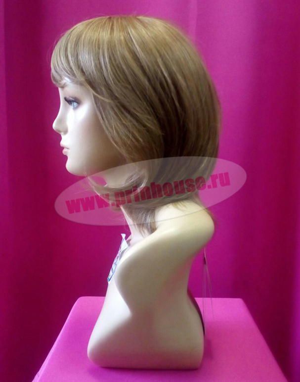 Фото Парик термо стильная стрижка каре с косой челкой цвет 19 - магазин  "Домик Принцессы"