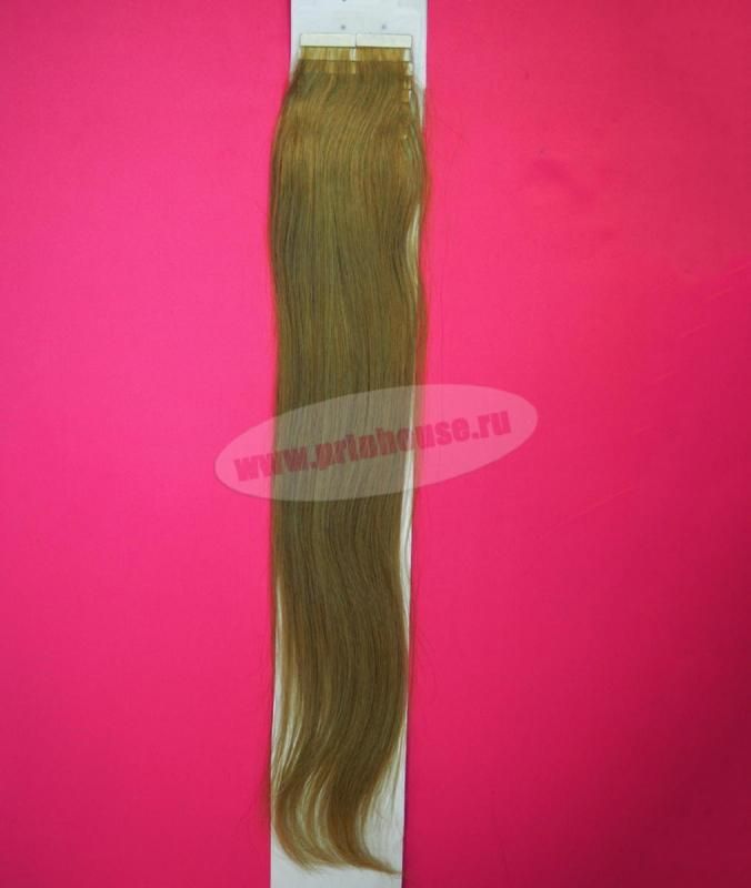 Фото Натуральные волосы для ленточного наращивания 5 стрипов по 30 см длина 55 см цвет 12 - магазин  "Домик Принцессы"