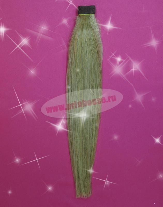 Фото Накладной хвост из натуральных волос на ленте 40cм цвет №18/613 - магазин  "Домик Принцессы"