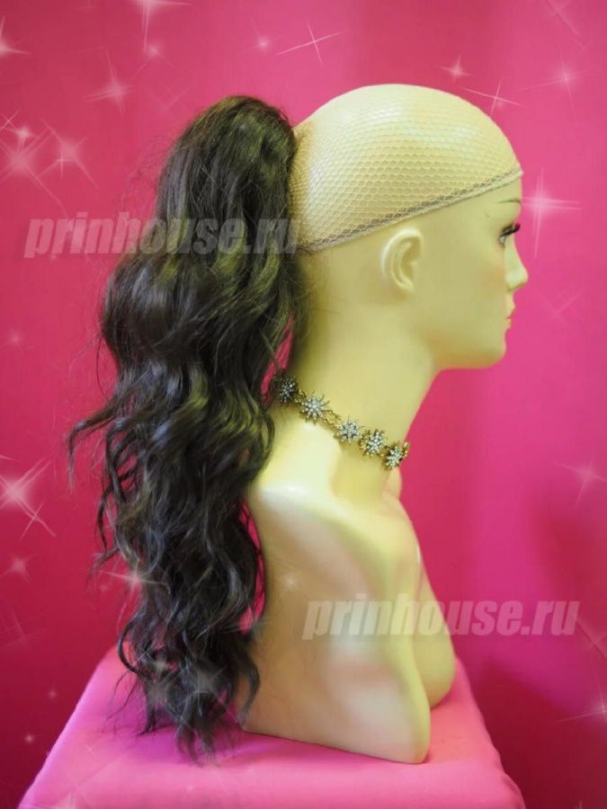 Фото Хвост на крабе из искусственных волос цвет 8 - магазин  "Домик Принцессы"