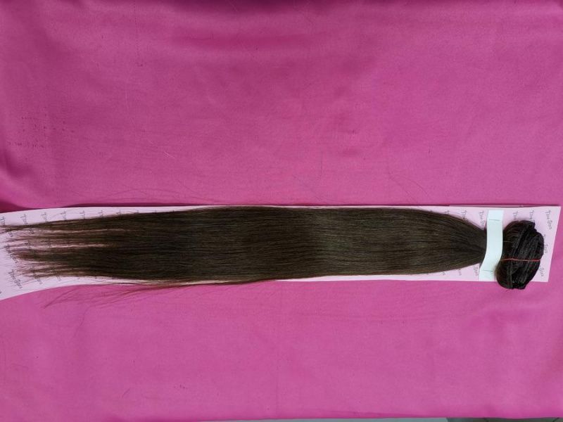 Фото Натуральные волосы на заколках люкс 60см 120 грамм цвет 6 - магазин  "Домик Принцессы"