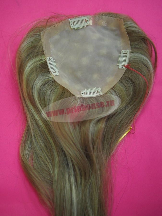 Фото Система замещения волос из натуральных волос цвет мелированный блонд 15H613 - магазин  "Домик Принцессы"