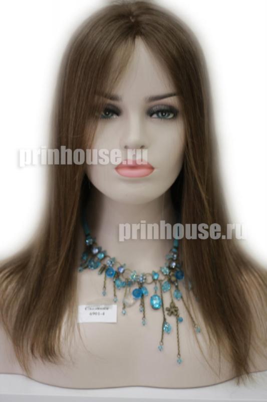 Фото Натуральный парик из славянских волос средней длины светлый шоколад - магазин  "Домик Принцессы"