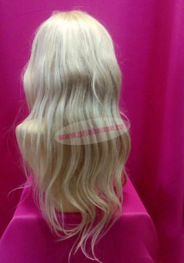 Фото Парик моно из натуральных волос на сетке цвет 126 (холодное окрашивание) - магазин  "Домик Принцессы"