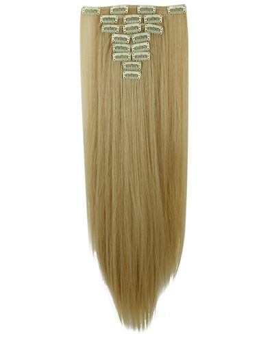Фото Волосы на заколках натуральные люкс длина цвет №18/613 - магазин  "Домик Принцессы"