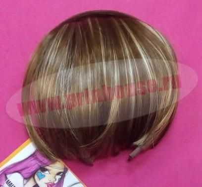 Фото Челка из искусственных волос на ободке цвет 12ТТ26 - магазин  "Домик Принцессы"