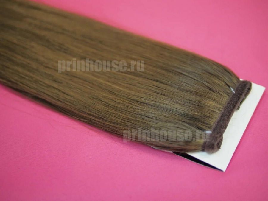 Фото Накладной хвост из натуральных волос на ленте 55cм цвет №2 - магазин  "Домик Принцессы"