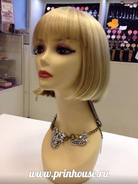 Фото Парик каре Цвет L24/613 Микс-блонд стильная прическа - магазин  "Домик Принцессы"