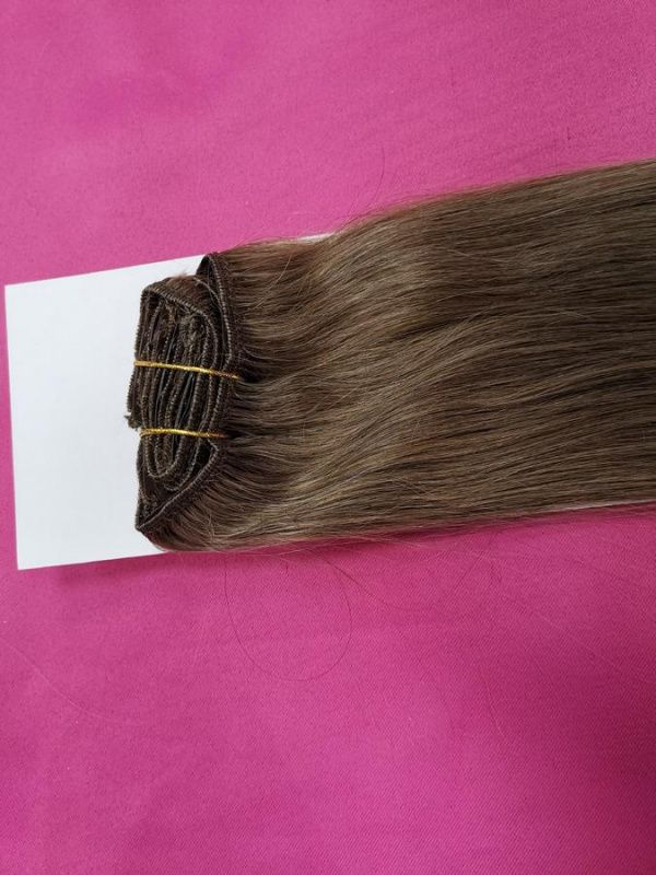 Фото Волосы на заколках натуральные 55см 100гр цвет 16 - магазин  "Домик Принцессы"