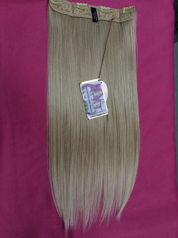 Фото Волосы прямые на леске искусственные цвет 24bt613 мелированный блонд - магазин  "Домик Принцессы"