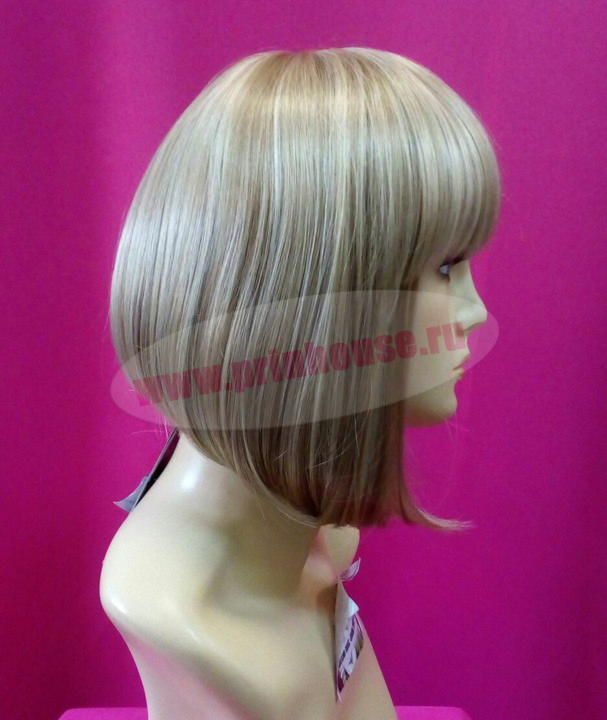 Фото Парик короткая филированная стрижка с челкой цвет мелированный блонд z-l16/613 - магазин  "Домик Принцессы"