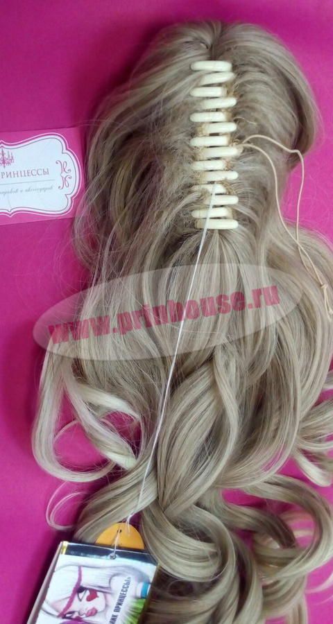 Фото Хвост на крабе из искусственных волос термо цвет 15ВТ613 - магазин  "Домик Принцессы"