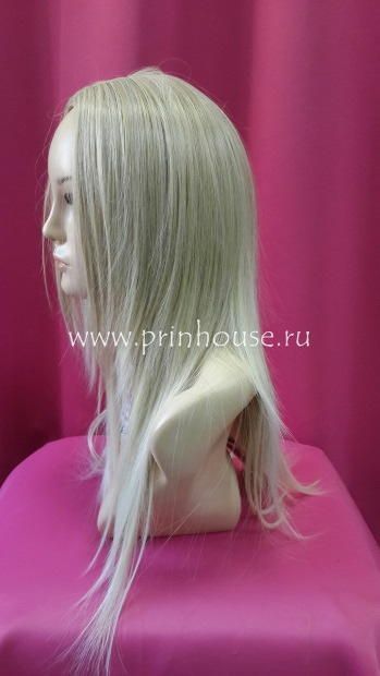 Фото Парик термо с прямым пробором Цвет 24BT613 мелированный блонд - магазин  "Домик Принцессы"