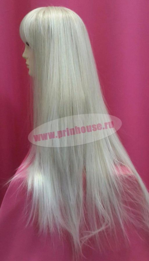 Фото Парик термо длинный с прямой челкой цвет l626T613A блонд - магазин  "Домик Принцессы"