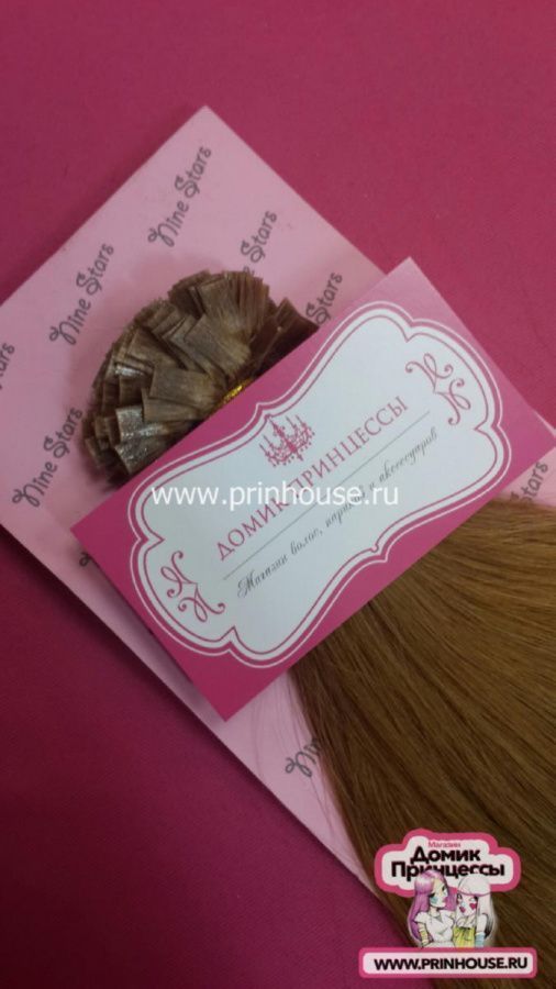 Фото Волосы для наращивания европейские 100 прядей прямые 100 прядей 60см цвет 16 средне русый - магазин  "Домик Принцессы"