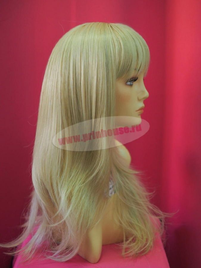 Фото Парик стрижка средней длины термо цвет 122 яркий блонд - магазин  "Домик Принцессы"