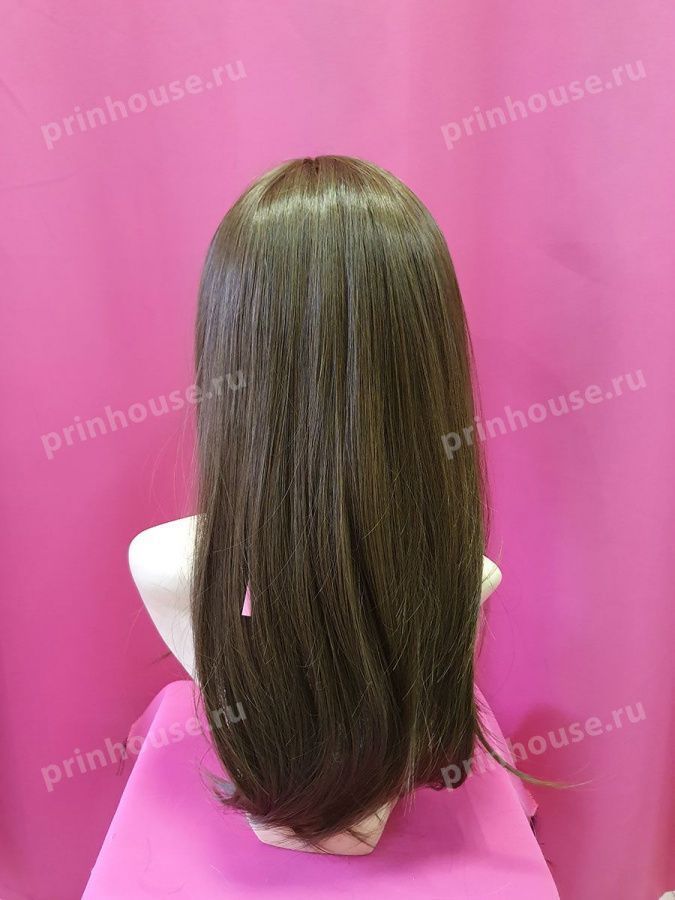 Фото Парик термо средней длины с челкой цвет шоколад 10 - магазин  "Домик Принцессы"