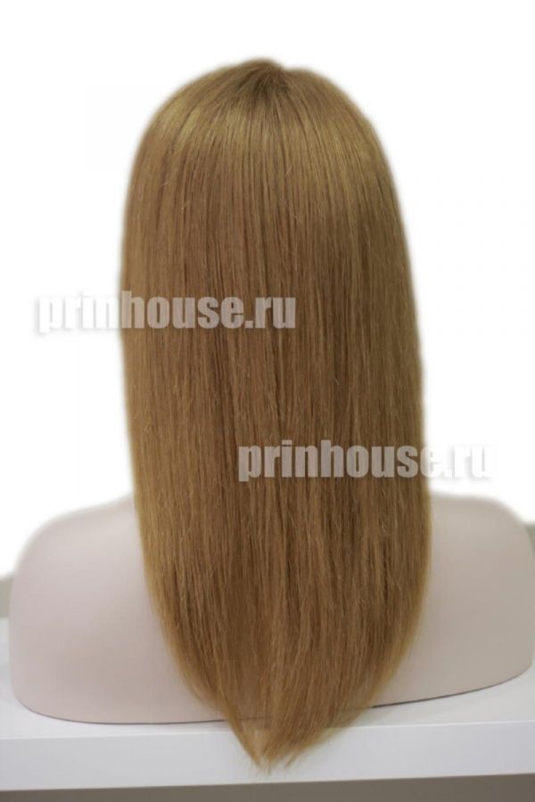 Фото Натуральный парик из славянских волос средней длины с челкой цвет русый - магазин  "Домик Принцессы"