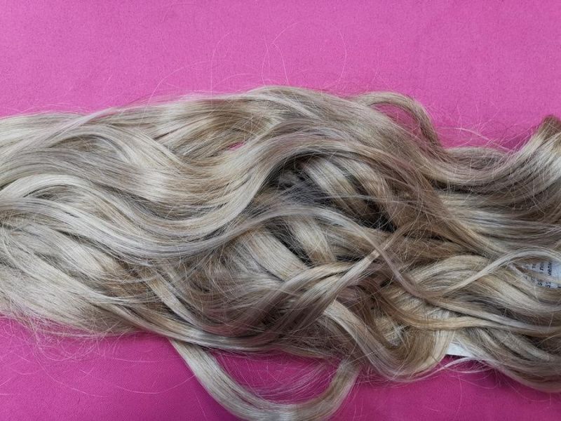 Фото Волосы искусственные канекалон термо на заколках 8 лент 65см локоны Цвет 14ВТО122О - магазин  "Домик Принцессы"
