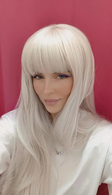 Фото Чёлка накладная с макушкой цвет платиновый блонд - магазин  "Домик Принцессы"