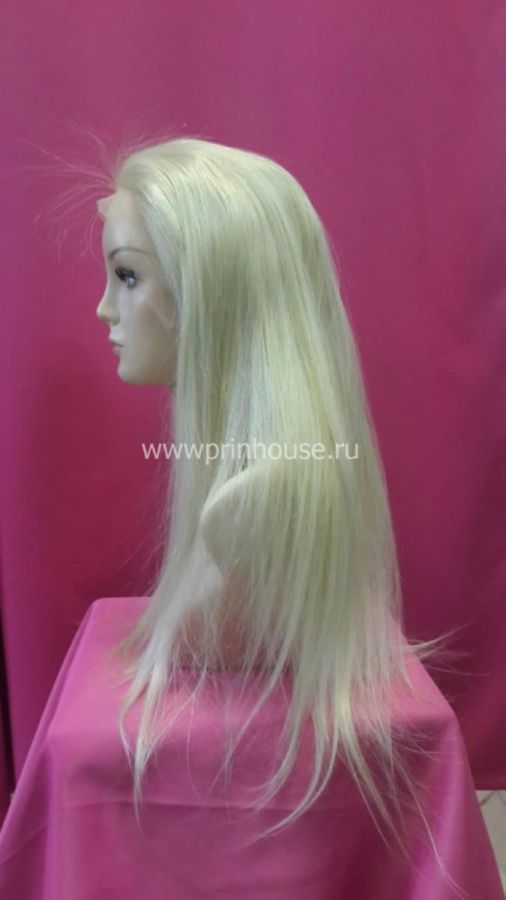 Фото Натуральный парик на сетке спереди 45см блонд - магазин  "Домик Принцессы"