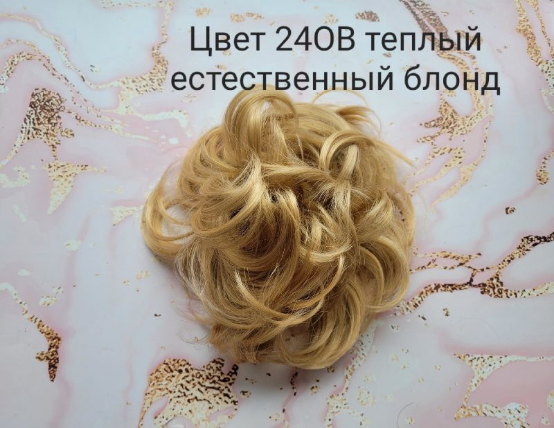 Фото Резинка из волос размер XXL цвет 24ОВ теплый естественный блонд  - магазин  "Домик Принцессы"