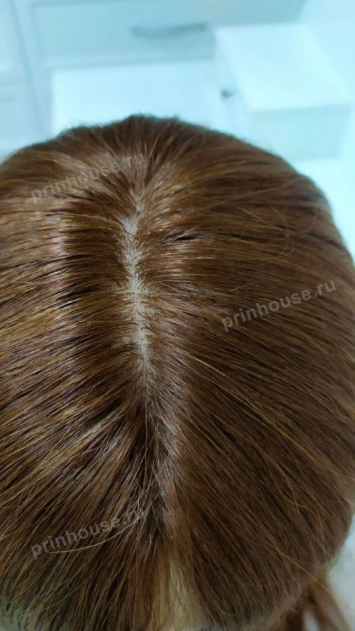 Фото Натуральный парик из славянских волос длинный светлый шоколад - магазин  "Домик Принцессы"