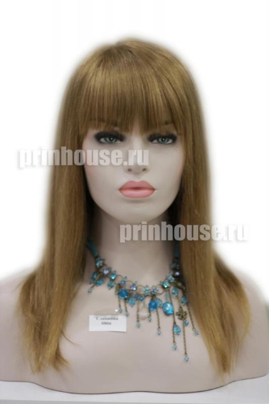 Фото Натуральный парик из славянских волос средней длины с челкой цвет русый - магазин  "Домик Принцессы"