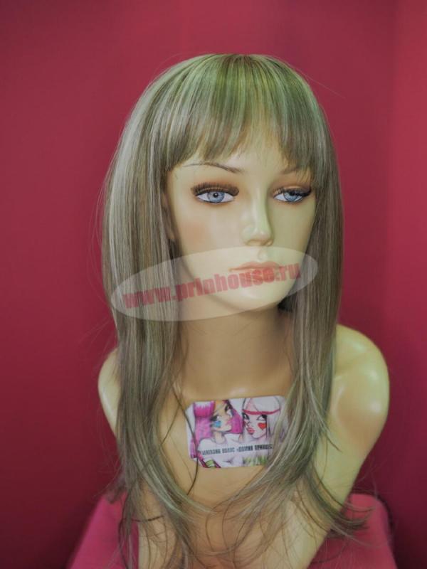 Фото Парик стрижка средней длины термо цвет HL 16-613 мелированный блонд - магазин  "Домик Принцессы"