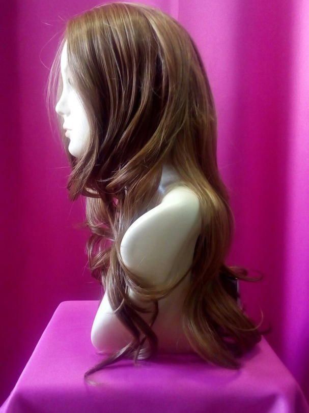 Фото Парик из искусственных волос длинный локоны Термо цвет 27 - магазин  "Домик Принцессы"