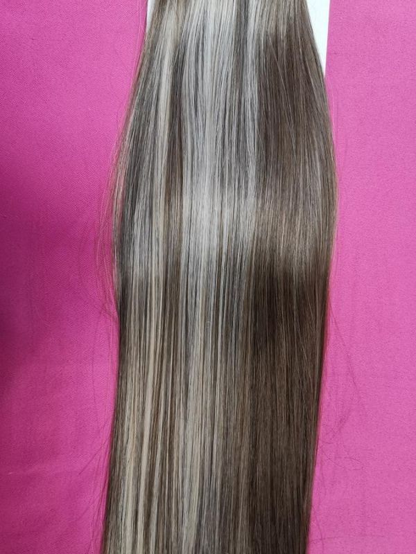 Фото Волосы на заколках искусственные прямые 8 лент 45см оттенок 10t613О - магазин  "Домик Принцессы"