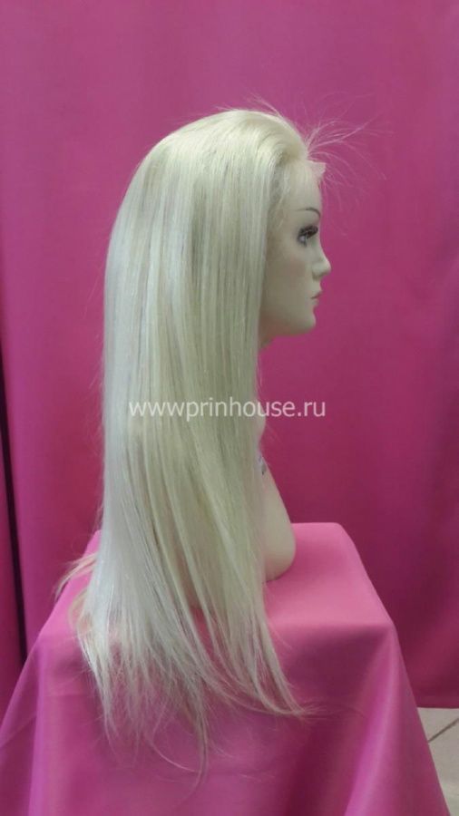 Фото Натуральный парик на сетке спереди 45см блонд - магазин  "Домик Принцессы"