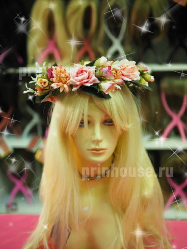 Фото Ободок из цветущего букета - магазин  "Домик Принцессы"
