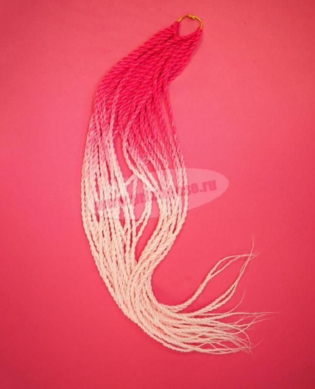 Фото Синегальские косы омбре розовые - магазин  "Домик Принцессы"