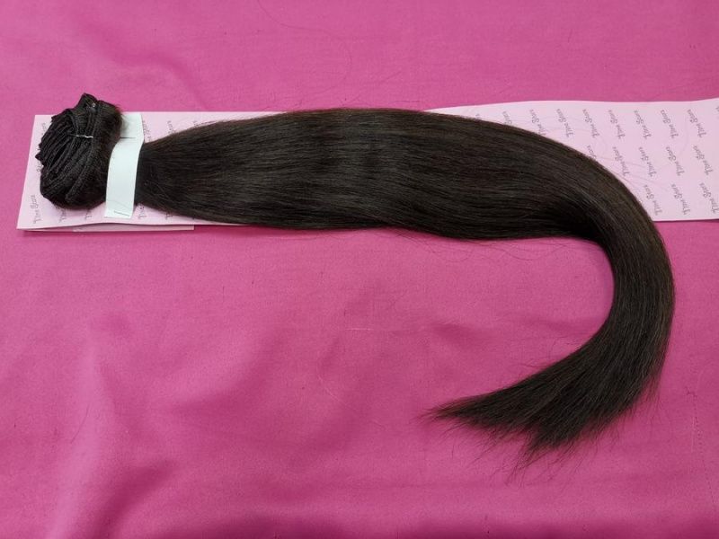 Фото Волосы на заколках натуральные Макси-комплект №1b натуральный 180грамм 60см - магазин  "Домик Принцессы"