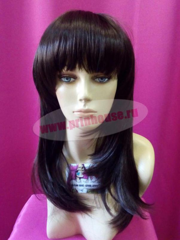 Фото Парик из искусственный волос средней длины с челкой Цвет 6 - магазин  "Домик Принцессы"