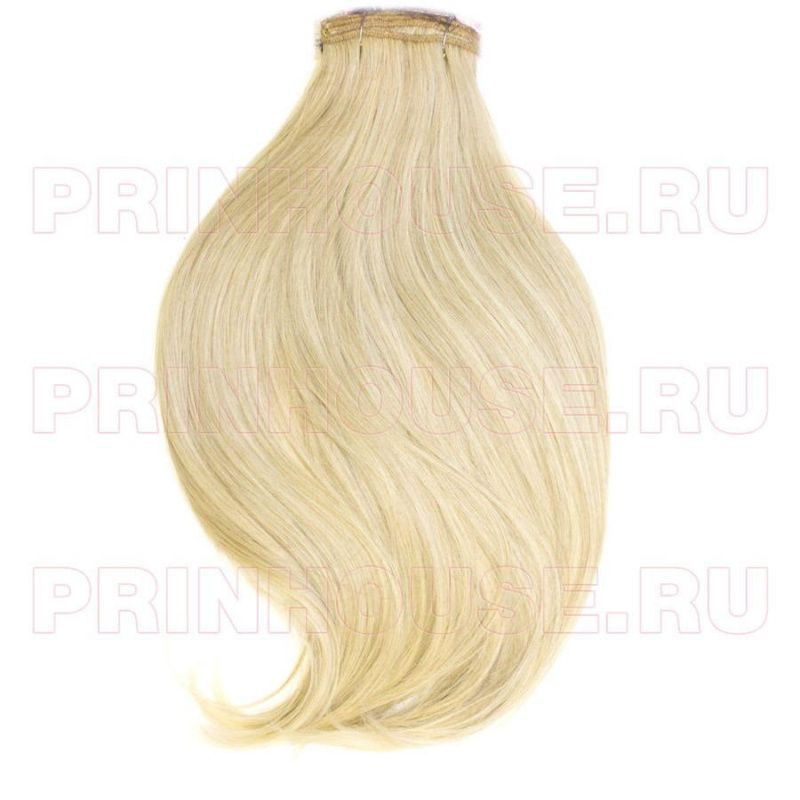 Фото Искусственные волосы на заколках 55см матовые термо 8 лент цвет блонд микс №15BTО613О - магазин  "Домик Принцессы"