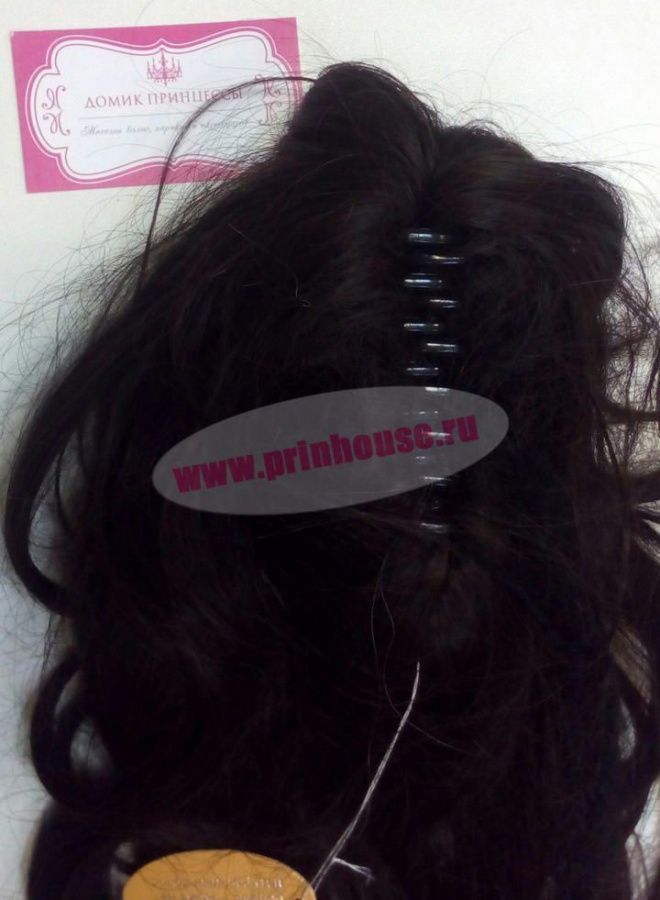 Фото Хвост на крабе из искусственных волос термо цвет 6 - магазин  "Домик Принцессы"